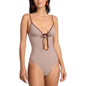 Onia Womens  Soleil One-Piece, Brown